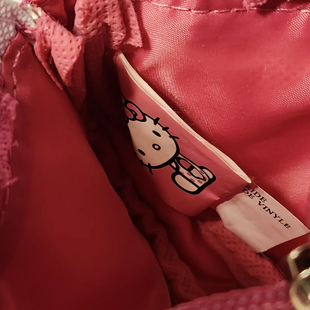 Hello Kitty White, Green and Pink Kids Wristlet Purse - Picture 3 of 9